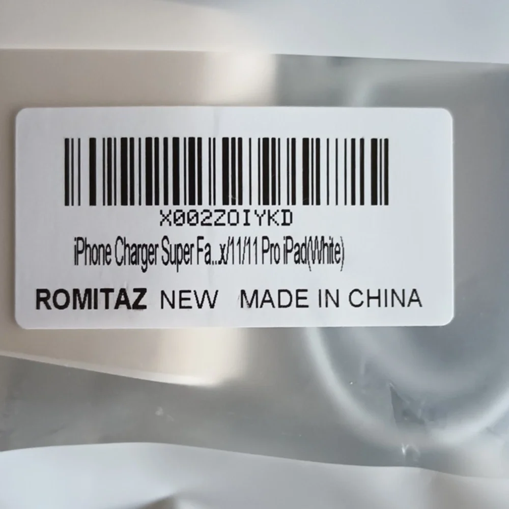 ROMITAZ White Super Fast iPhone Pro iPad Charger Sealed NWT